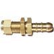 Bulkhead Nozzle - 8mm copper to rubber hose adaptor 30132